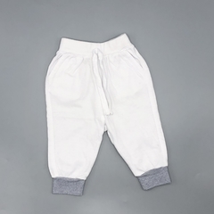 Segunda Selección - Legging Tecomoabesos Talle NB (0 meses) algodón blanco rayas puño (32 cm largo)