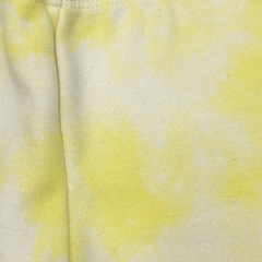 Segunda Selección - Legging Cheeky Talle S (3-6 meses) algodón batik amarillo blanco (31 cm largo)