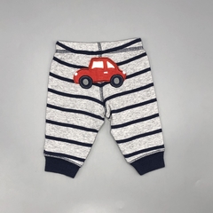 Segunda Selección - Legging Carters Talle NB (0 meses) algodón rayas gris azul auto bordado (25 cm largo) en internet