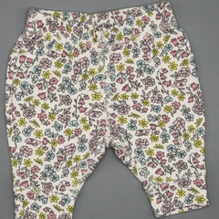 Segunda Selección - Legging Carters Talle NB (0 meses) algodón blanco mini florcitas (23 cm largo) - comprar online