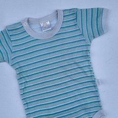 Body Naranjo Talle 2 (6 meses) manga corta a rayas - comprar online