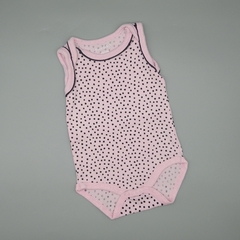 Body Sweet y Soft Talle 0 meses rosa puntitos negros
