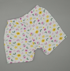 Short Naranjo Talle 2 (9-12 meses) blanco flores - comprar online