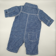 Enterito Baby GAP Talle 0-3 meses color jean tipo camisa - comprar online