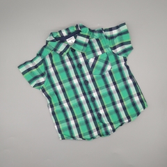 Camisa Carters Talle 3 meses verde azul amarillo