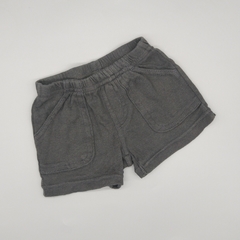 Short Carters Talle 3 meses gris oscuro bolsillos