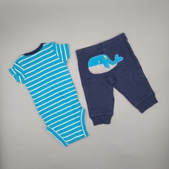 Conjunto Remera/body+pantalón Carters - Talle 0-3 meses - comprar online
