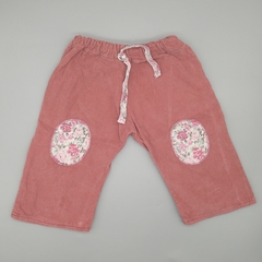 Pantalon Talle XS (0-3 meses) rosa corderoy (33 cm largo)