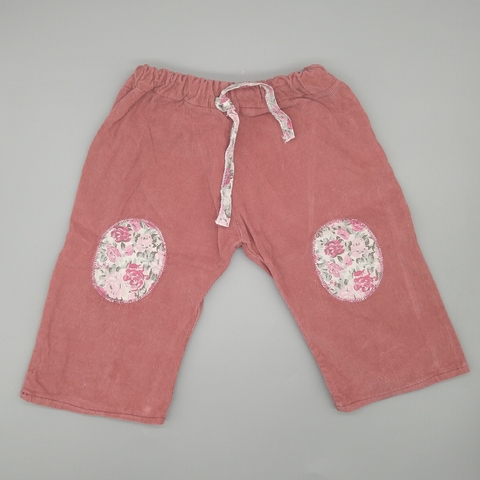 Pantalon Talle XS (0-3 meses) rosa corderoy (33 cm largo)