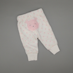 Jogging Carters Talle NB (0 meses) toalla blanco rosa osito atrás - comprar online