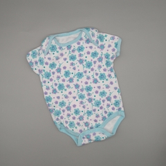 Body Babyworks Talle 3-6 meses flores celestes y lilas