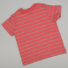 Remera Carters Talle NB (0 meses) roja con rayas grises - comprar online