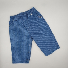 Pantalón Gimos Talle 6 meses color jean - rayas (41 cm largo)