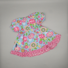 Vestido Minimimo Talle S (3-6 meses) paisana - celeste rosa - comprar online