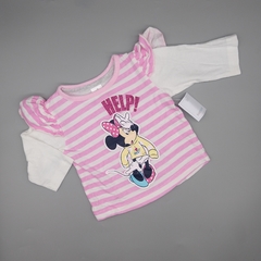 Remera Disney Talle 6 meses rosa mickey