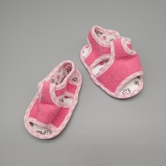 Sandalias Grisino Talle 3-6 meses (9cm suela) toalla rosa - no caminantes