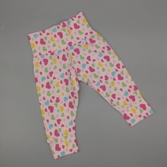 Legging Talle 3 meses rosa corazones y botones de flor - comprar online