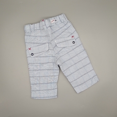 Pantalón Pillin Talle 0 meses celeste rayas - Largo 30cm - comprar online