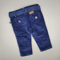 Segunda Selección - Pantalón Opaline Talle PN (3 meses) azul gamuza - Largo 35cm - comprar online