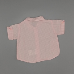 Camisa Benetton Talle 3 meses cuadrillé rosa flores - comprar online