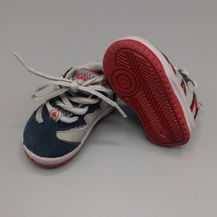 Segunda Selección - Zapatillas HeyDay Talle 17 grises y azul con rojo (12 cm largo) - Baby Back Sale SAS