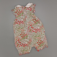 Enterito Baby Cottons Talle 3 meses floreado cuello blanco - comprar online