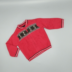 Campera Carters Talle 6 meses roja tejida