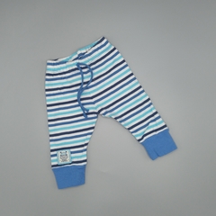 Legging Minimimo Talle S (3-6 meses) azul - blanco - Largo 31cm - Baby Back Sale SAS