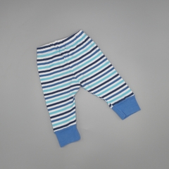 Legging Minimimo Talle S (3-6 meses) azul - blanco - Largo 31cm - tienda online