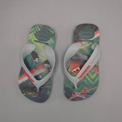 Ojotas Havaianas Talle 23 Cars gris verde (15 cm largo suela) - comprar online