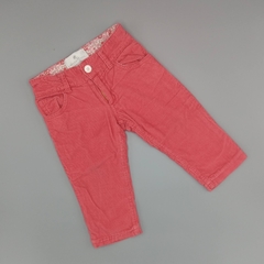 Segunda Selección -Pantalón Baby Cottons Talle 9 meses corderoy rosa (38 cm largo)