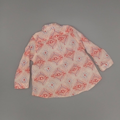 Camisa Oshkosh Talle 6 meses rosa lila tablas cuello volados - comprar online