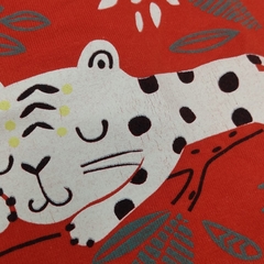 Segunda Selección - Remera Crayón Talle OM (6-9 meses) roja tigre blanco en internet