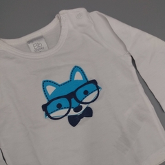 Remera Cheeky Talle S (3-6 meses) blanco - zorro con lentes - comprar online