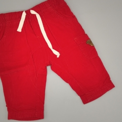 Segunda Selección - Pantalón Crayón Talle OM (6 meses) corderoy rojo - Largo 33cm - comprar online