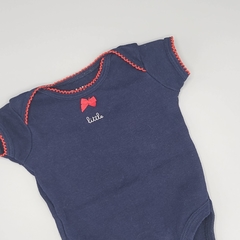 Segunda Selección - Body Little Akiabara Talle 3 meses azul - detalles en rojo - comprar online