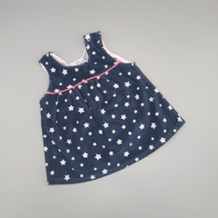 Vestido Petite Molli Talle 3-6 meses corderoy azul - estrellas