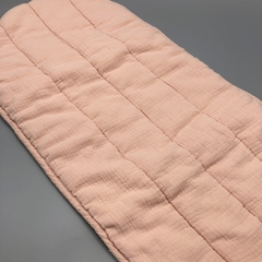 Segunda Selección - Cambiador de tela Olliella lino rosa blanco (31 cm ancho - 66 cm largo) - Baby Back Sale SAS