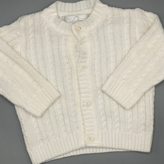 Segunda Selección - Saco Baby Cottons Talle 6 meses tejido blanco - comprar online