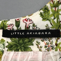 Segunda Selección - Vestido Little Akiabara Talle 6 meses fibrana color crudo flores amarillo verde frunce rosa - Baby Back Sale SAS
