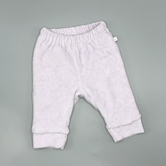 Jogging Cheeky Talle XS (0-3 meses) plush lila pastel inerior algodón (32 cm largo)