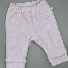 Jogging Cheeky Talle XS (0-3 meses) plush lila pastel inerior algodón (32 cm largo) - comprar online