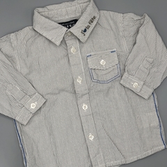 Camisa ToutcompteFait Talle 12 meses rayas grises - importada Francia - comprar online