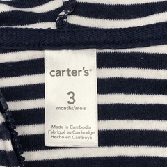 Segunda Selección - Campera Carters Talle 3 meses algodón rayas azul blanco - tienda online