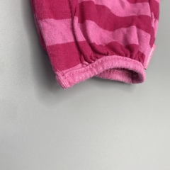 Segunda Selección - Enterito Baby GAP Talle 0-3 meses algodón rayas rosa fucsia volados cuello - Baby Back Sale SAS