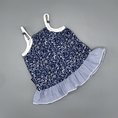Vestido Minimimo Talle XS (0-3 meses) floreado vuelo azul rayas celeste en internet
