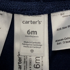 Segunda Selección - Jogging Carters Talle 6 meses algodón azul liso (sin frisa - 35 cm largo) - Baby Back Sale SAS