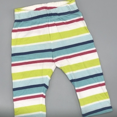 Segunda Selección - Legging Cheeky Talle XS (0 meses) algodón rayas multicolor (30 cm largo) - comprar online