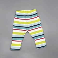 Segunda Selección - Legging Cheeky Talle XS (0 meses) algodón rayas multicolor (30 cm largo) en internet