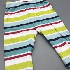 Segunda Selección - Legging Cheeky Talle XS (0 meses) algodón rayas multicolor (30 cm largo) - tienda online